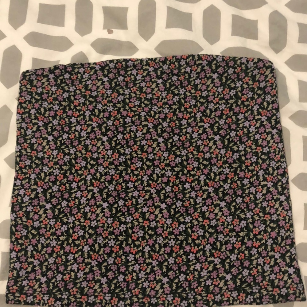 floral tube top
